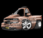 Truck toon stickers